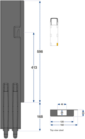 60cm Kinnegrip K5 H Bak Be