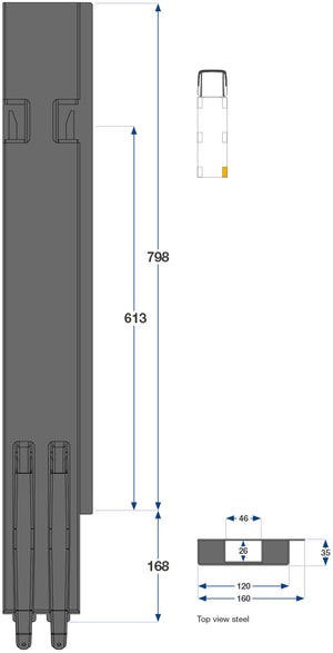 80cm Kinnegrip K5 H Bak Bd