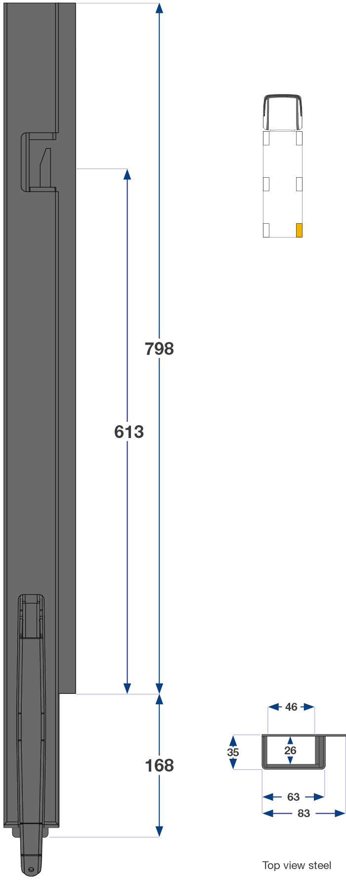 80cm Kinnegrip K5 H Bak
