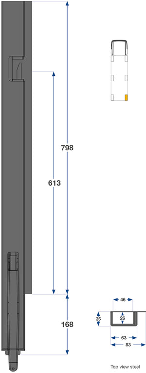 80cm Kinnegrip K5 H Bak