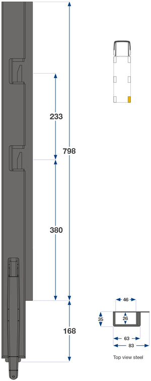 80cm Kinnegrip K5 H Bak M/2 Port