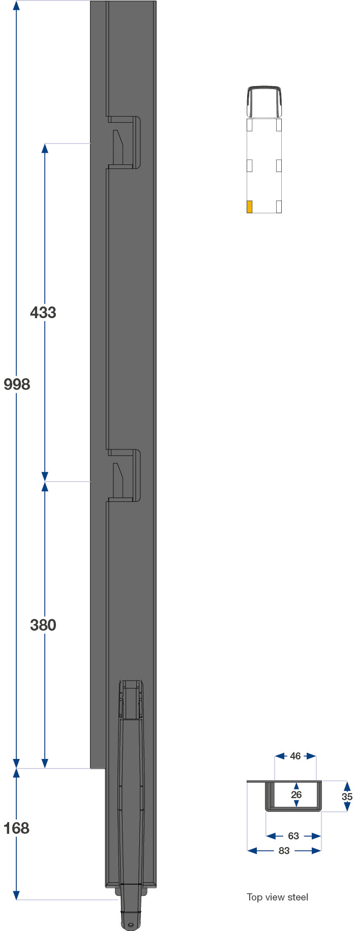 100cm Kinnegrip K5 V Bak