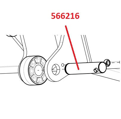 Bolt Ø30x138mm m/spor