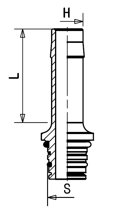 Slangenippel Ø11 x P5