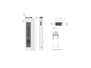 Kinnegrip / Lås / T50 / 400 mm / Venstre / Aluminium