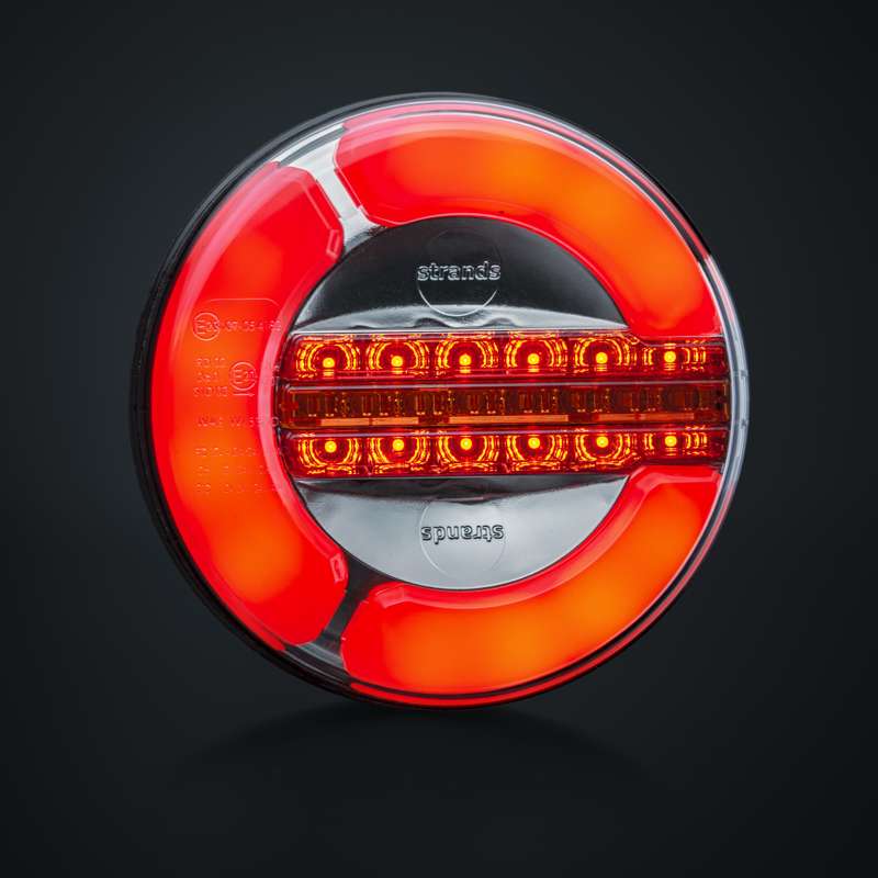 Baklykt LED 12-32V 3-Kam Bak/Brems/Dyn.blink IP68