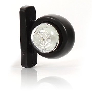 Posisjonslys Eyeball fram/bak 12-24v hvit/rød LED