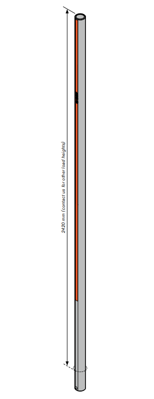 Flexistake=2600,63Mm.Ø Alu. Hel