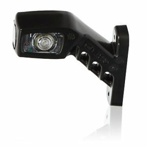 Gummiarm kort LED 12-24V, hvit