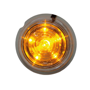 Markeringslys LED 12-24V Gul Klar 6 Led IP68 (E)