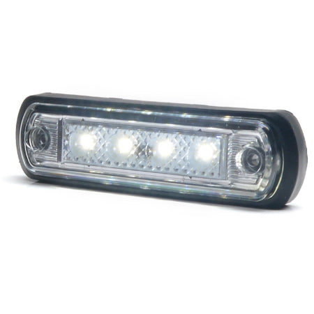 Markeringslys Hvit LED 12-24V (E)