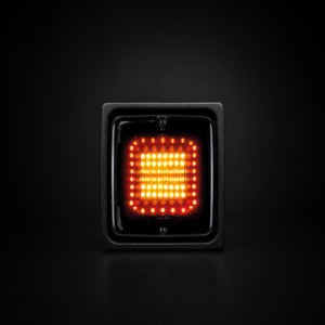 DARK KNIGHT IZE LED SQUARE BAK/BROMS/BLINKERS