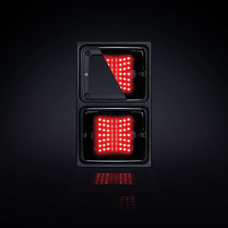 Ramme for IZE LED Baklys X2, vertikal.