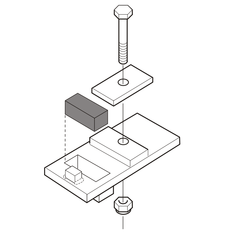 Klemfeste for aluminium