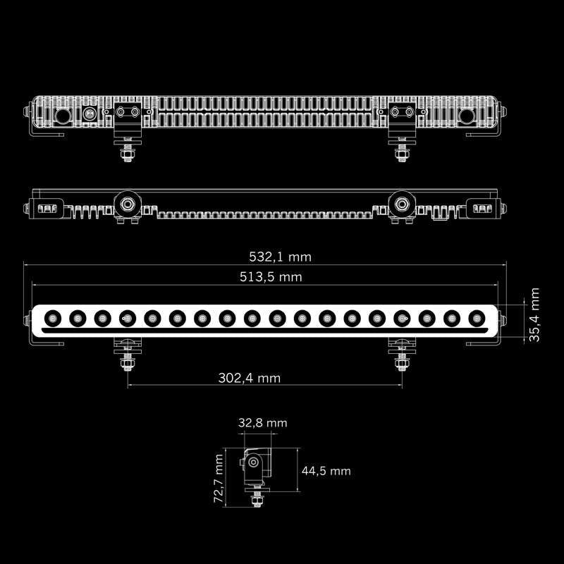 NUUK D-LINE LED BAR 20"