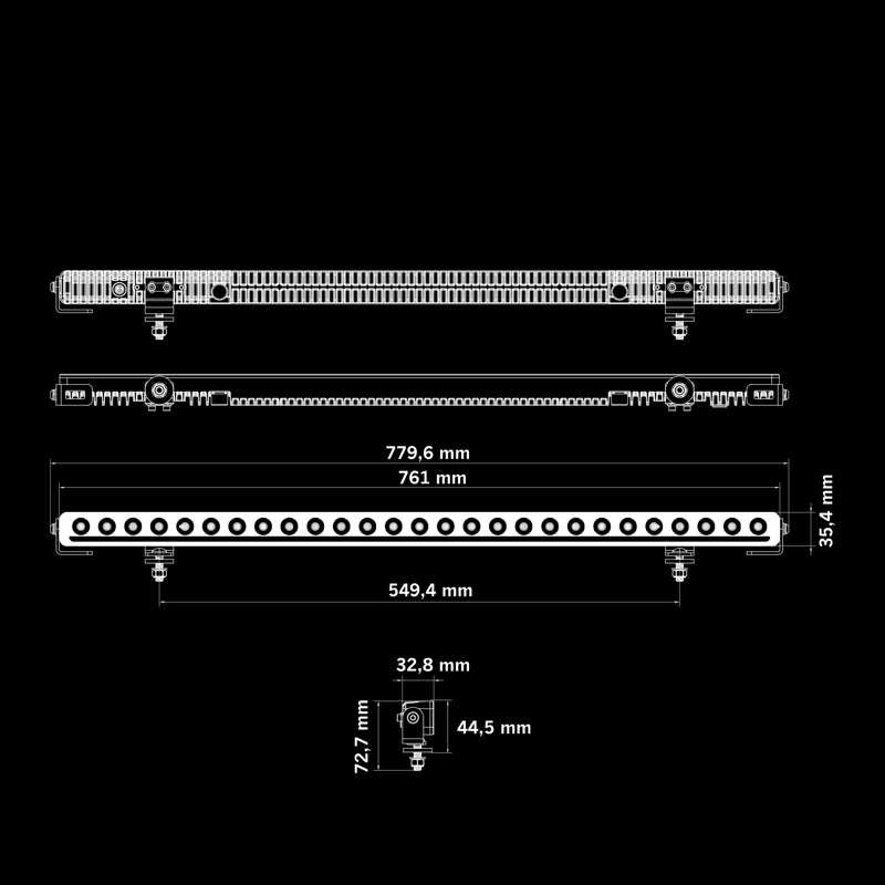 NUUK D-LINE LED BAR 30"
