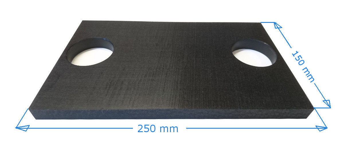 Glideplate m/hull alu feste for A-serien