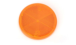 Refleks Oransje 60mm rund m/tape (E)