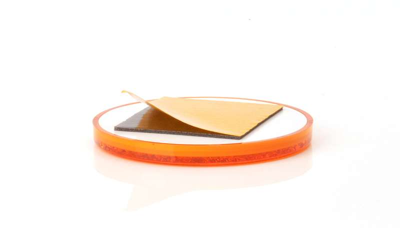 Refleks Oransje 60mm rund m/tape (E)