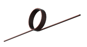 Nylon rør M12X1,5 Sort m/Rød stripe 100M(1st=100m)