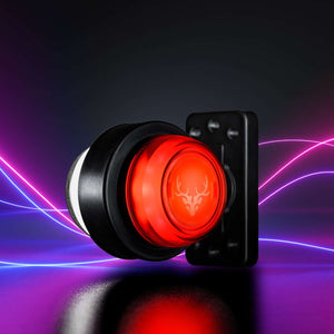 Pos.lys Freedom Viking Rød/Mørk 12LED 12-24V (E)