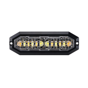 Strobelys 10-33V 12LED,20W Duo, IP68 hvit/gul