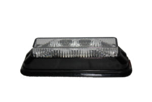 Strobelys 2x4 LED, gul, 12-24V