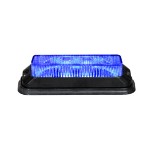 Strobelys 2x4 LED, gul, 12-24V