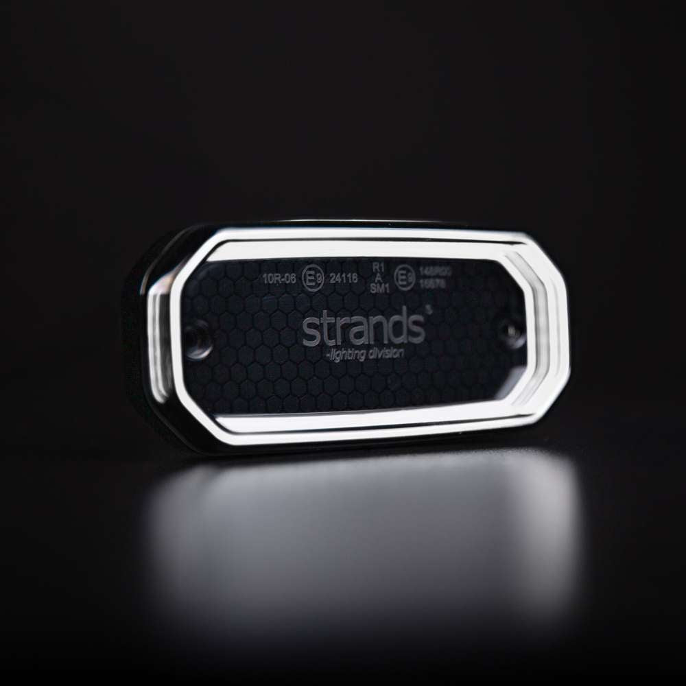 Markeringslys FOR9T Scale Hvit 12-24V (E)