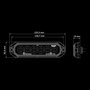 DARK KNIGHT STROBE LIGHT DUO 6LED