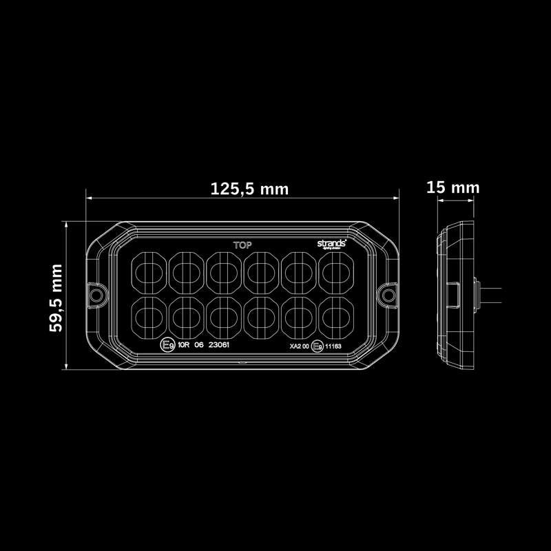 DARK KNIGHT STROBE LIGHT DUO 12LED