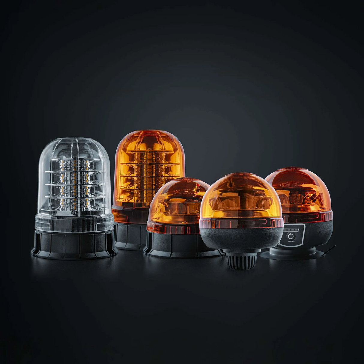 Varsellys Big Energy XL Amber Lens, stang