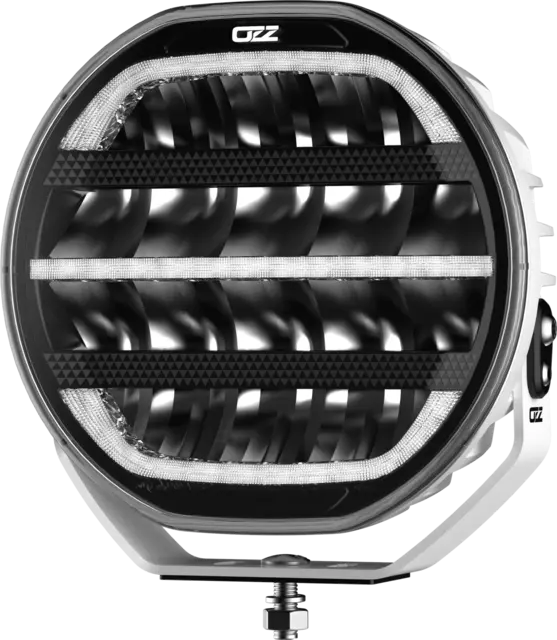 OZZ XR2 P9" LED fjernlys med parklys (E) hvitt hus