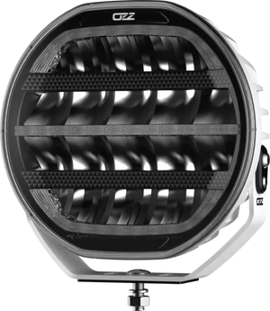 OZZ XR2 P9" LED fjernlys med parklys (E) hvitt hus