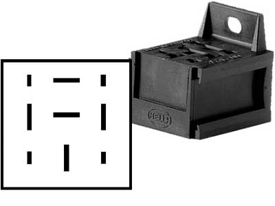 Relesokkel Forlengbar Med Festeøre Holder Minirele