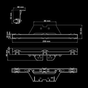 FREEDOM Dark Line Lang Bak Posisjonslys