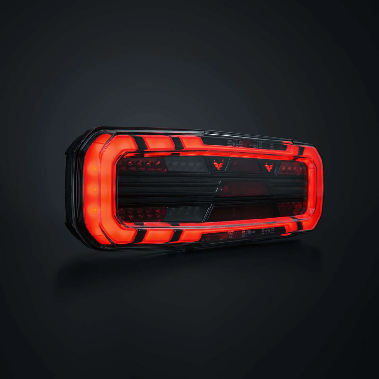 Baklys Tilhenger Freedom Dark Venstre, 5 funk.