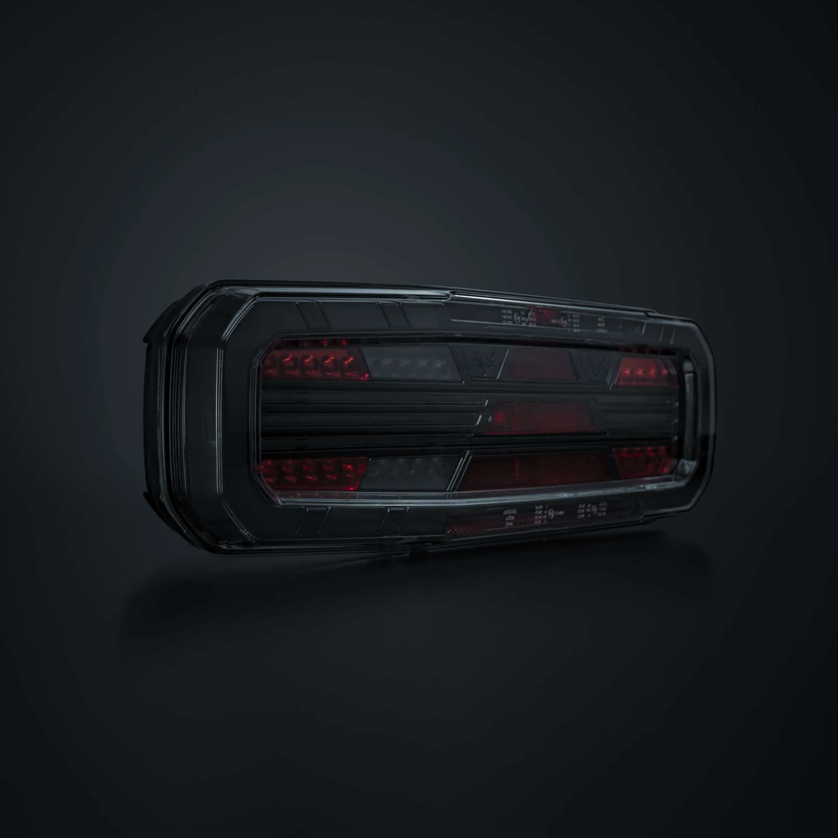 Baklys Tilhenger Freedom Dark Venstre, 5 funk.