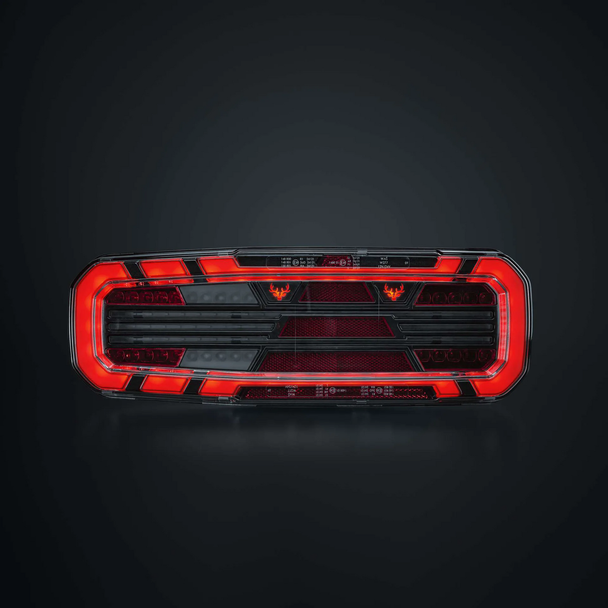 Baklys Tilhenger Freedom Dark Venstre, 5 funk.