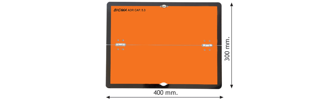 ADR skilt foldbart horisontalt 400X300mm