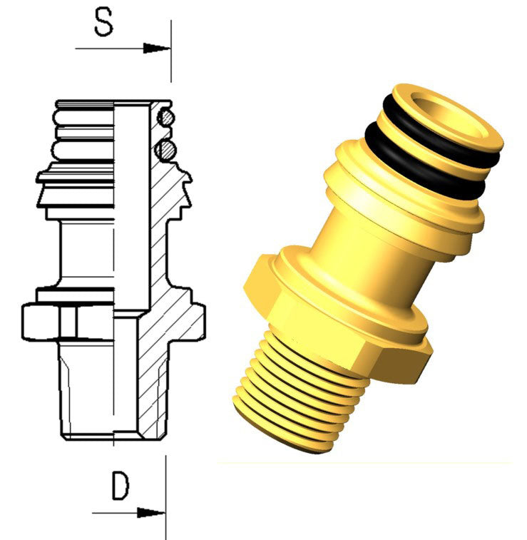 Svivel 1/2" Regular