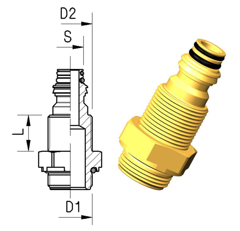 Svivel Regular M16/ M22