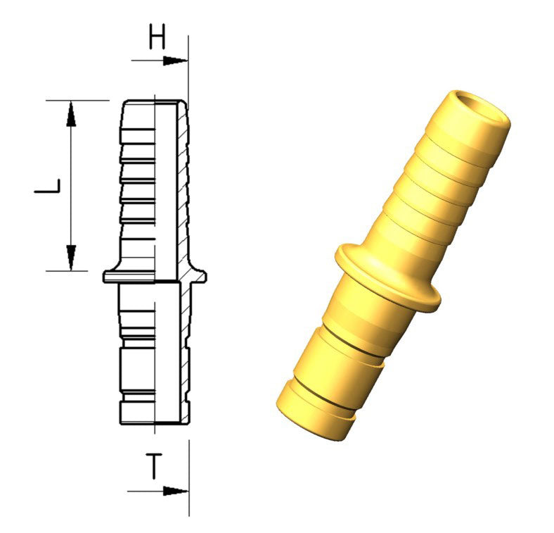 Slangenippel  11mm