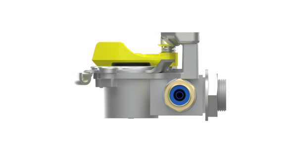 Luftkobling / Gul / Med filter / Med testtilkobling