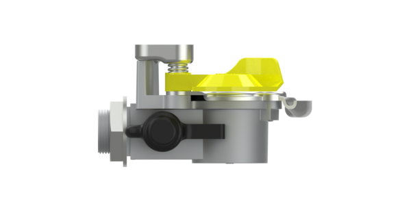 Luftkobling / Gul / Med filter / Med testtilkobling