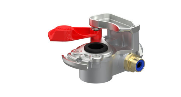 Luftkobling / Rød / Med filter / Med testtilkobling