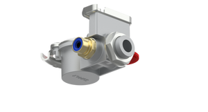 Luftkobling / Rød / Med filter / Med testtilkobling