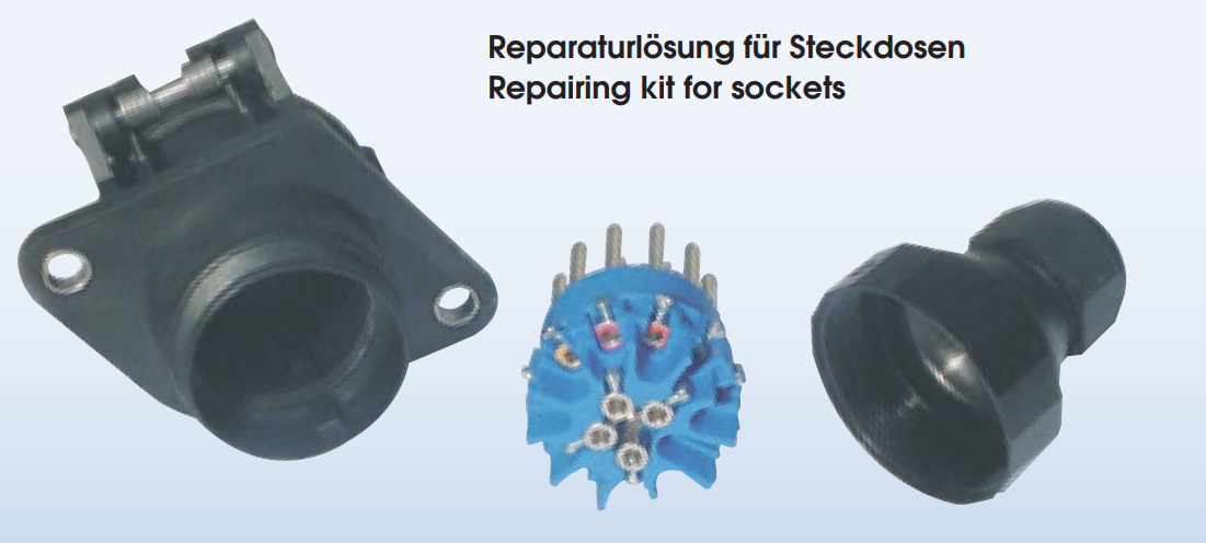 Repsett for kontakt 15-pol skru, 24V.