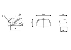 Skiltlys LED 12-24V Vignal