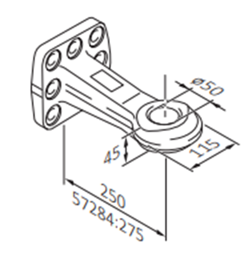 Dragøye for bolting, 50mm.